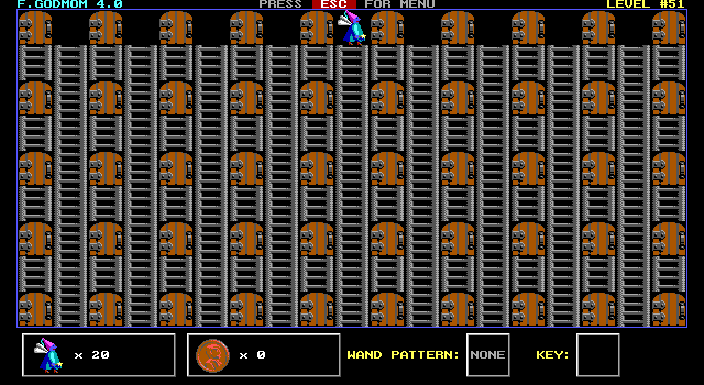 The warp level: fifty doors among iron ladders